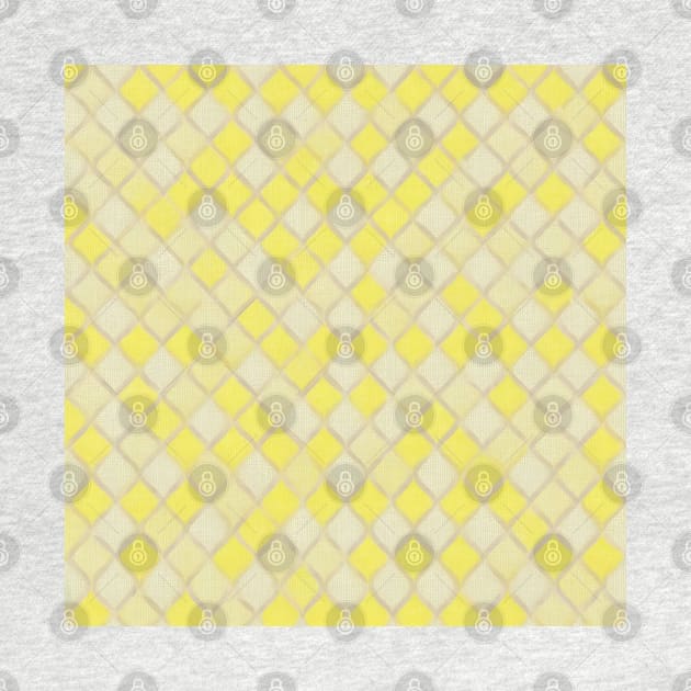 YELLOW DIAMOND DESIGN, DIAMOND PATTERN by ZARBIT